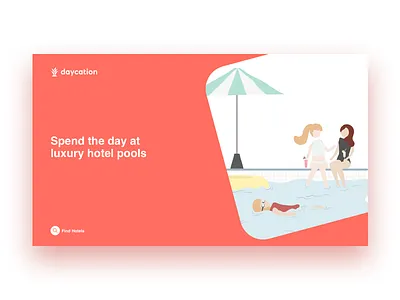 Daycation hotel landing page vacation