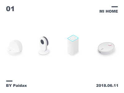 MI HOME icon，mi，2.5d， illustration