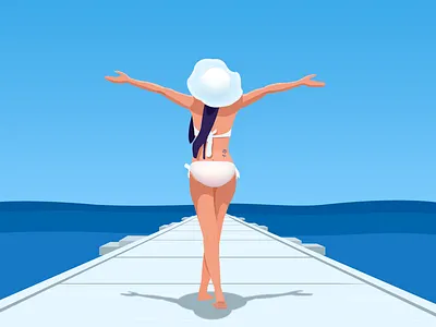 Bikini illustrations beach bikini code design designer graphic illustration illustrator photoshop pink sexy texture