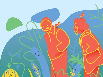 Strolling Through Davis Square couple davis square park plants somerville sparrow square statues