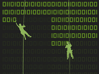 Scrubbing Data data editorial graphic illustration people