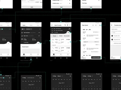 CheapOair. Wireframes booking concept filters flights overflow payment details search travel wireframes