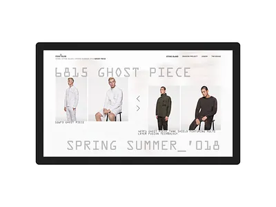 Stone Island Product Page brand clothes design fashion island layout photo stone ui ux