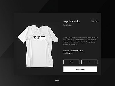 Online Store – Product Detail Page card checkout store website