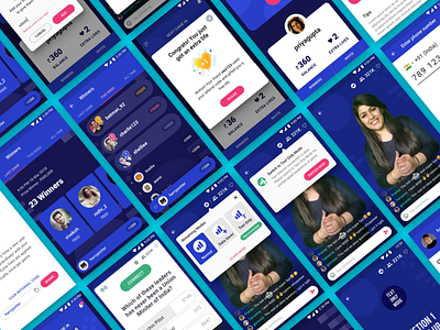 Brainbaazi Screens brainbaazi design game money prize shahnawaz show ui ux winners