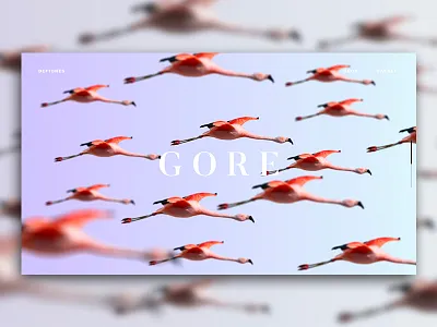 Deftones – GORE – UI Parallax Experience after effects animation deftones flamingo graphic design minimal music ui ux web web design