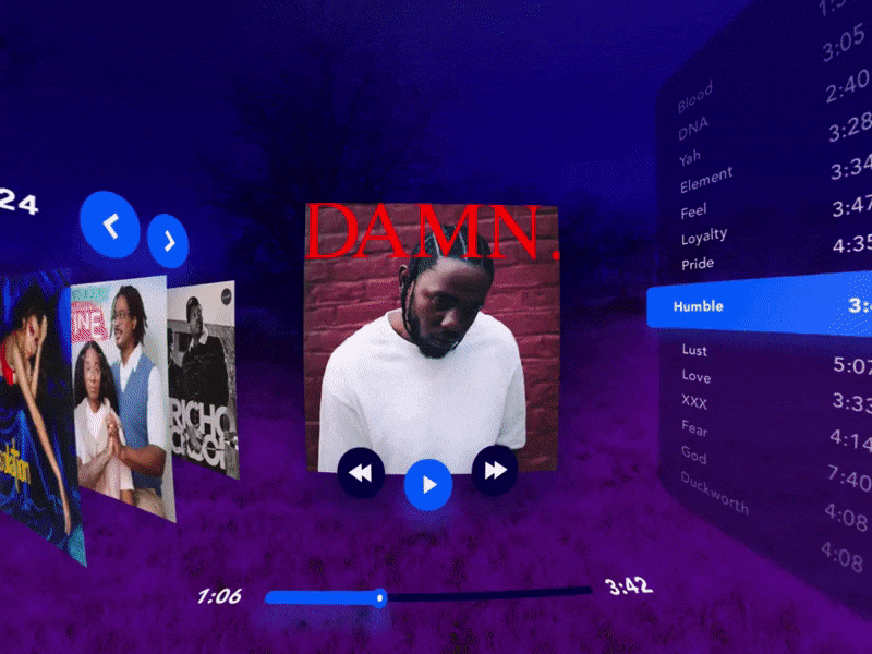 Month of Rebounds / Day 17 / Music 360 Interface 360 album cover dark music play reality song virtual vr
