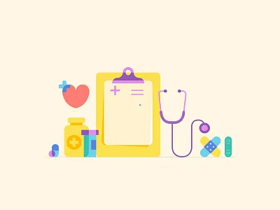 Happy & Healthy characters child care graphic design health healthcare kids medical medicine translucent