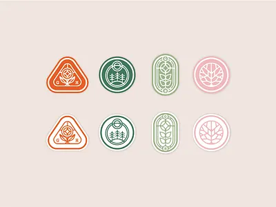 Greenhouse patches badge charlottenc church churchdesign illustration logo monoline patch patchdesign sketch