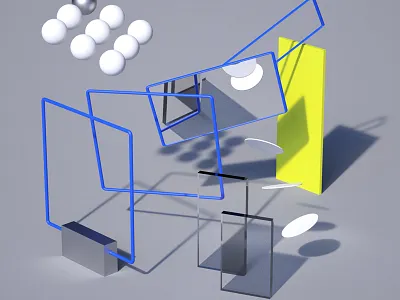 EXPERIMENT 17 3d c4d cinema4d contemporary design minimal octane render rendering