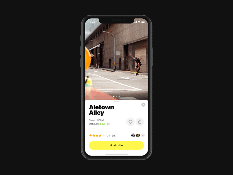 Skate - Spot Detail ios12 map map detail place place detail reviews scroll skate skate spot skate spots skateboarding strv
