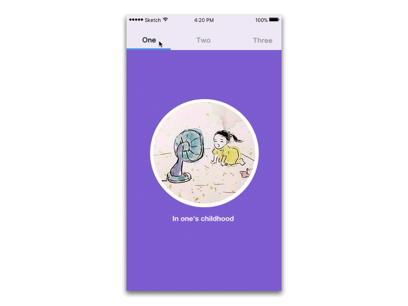 Tab栏位切换交互动效 交互动效