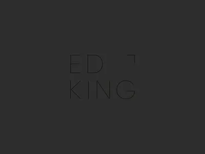 Ed King Photographer Logo clean logo logodesign minimal typography