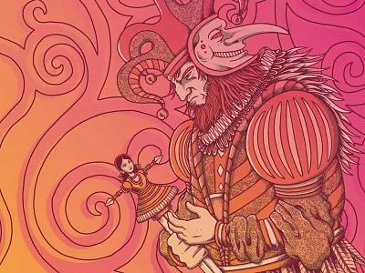 SF Opera - Rigoletto - Summer of Love Anniversary branding gradient handdrawn opera psychedelic rigoletto san francisco sf opera summer of love