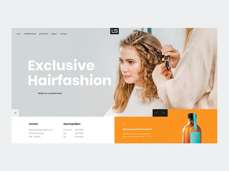 Lutje Schipholt animation design hair hairfashion loader ui ux web