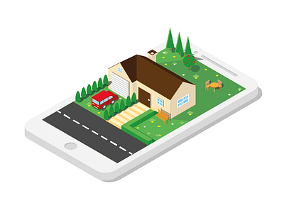 Isometric House illustration isometric isometry