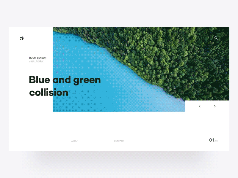 Finding Distant Places animation clouds distant mountain red sea ui web