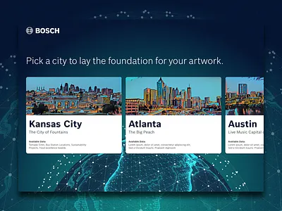 Connectivity Art Installation by Machine Learning application artificial intelligence c4d city data generative machine learning map box ui unity xbox