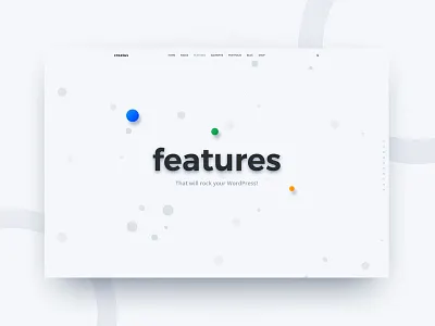 Creatus Features Page features header hero landing wordpress