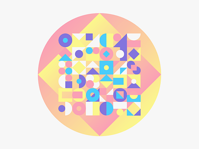 Mosaic Ornament design flat geometric gradient graphic illustration mosaic ornament palette pattern symbol vector