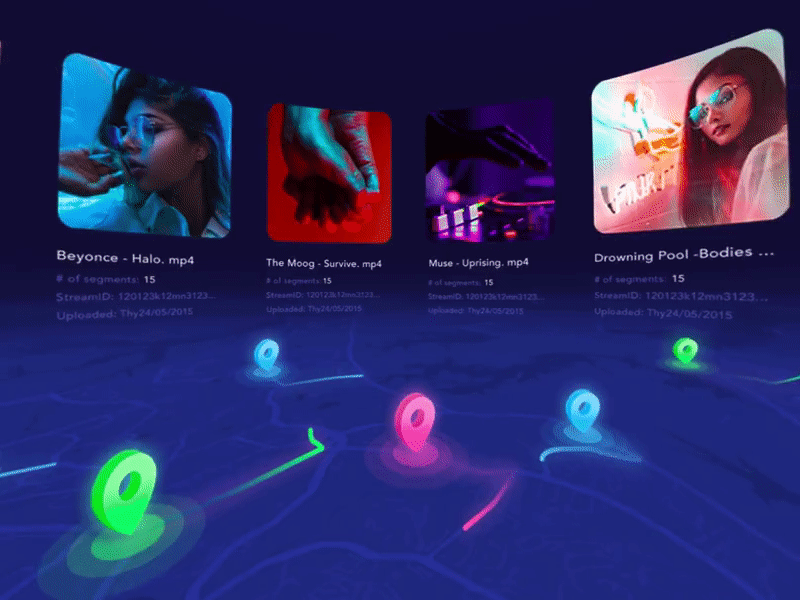 Month of Rebounds / Day 20 / Map in VR 3d augmented concept dark immersive night panorama pin reality ux virtual vr