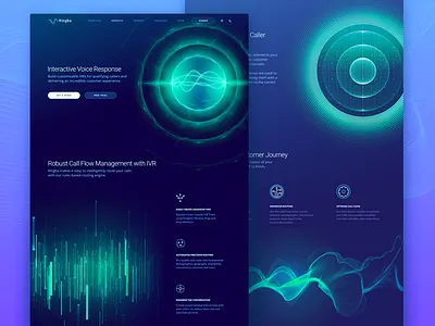 Product Page Design for a New Global Telecommunications Platform code communication dark data visualization experimental design futuristic innovative ivr microinteractions modern satellite space sphere telecom ui ux vibrant web website zajno