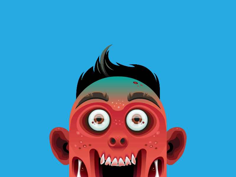 Zombie Run gif graphics illustration motion vector zombie