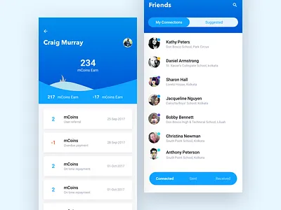 mPokket App screens app iphonex loan mobile money student style ui ux web