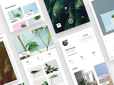 Camera app - Matt's Profile album app camera discover ios minimal nature profile white