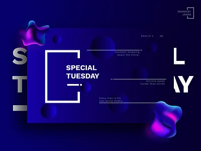 Day 02 2018 abstract art blue color design type typography