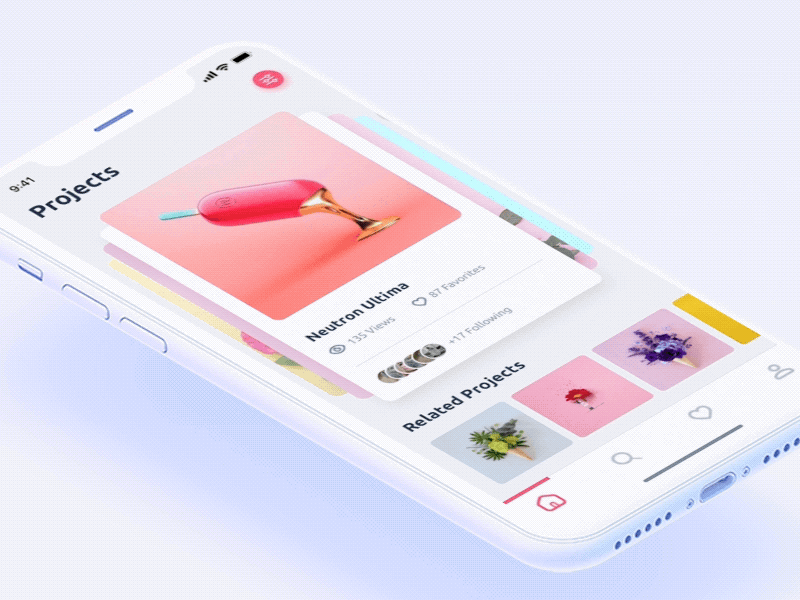 Product Finder App Interaction android animation design interaction ios motion popular principle product prototype sketch