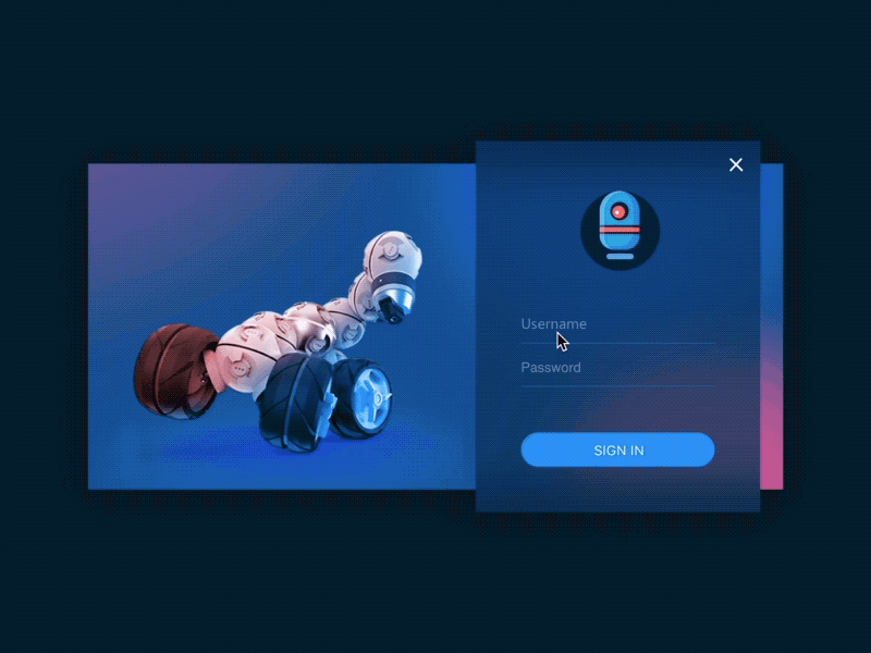 Cellrobot animation app design flat icon lettering type typography ui ux vector