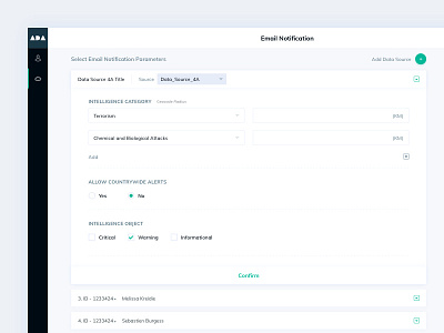 Email Notification add alerts data email form geocode intelligence minimal notification parameter radius