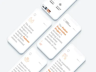 Patient Expectation Mobile design desktop health minimal ui ux webdesign white