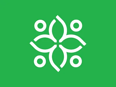 Eagan Community Center bloom branding community connection icon leaves logo people plant unity