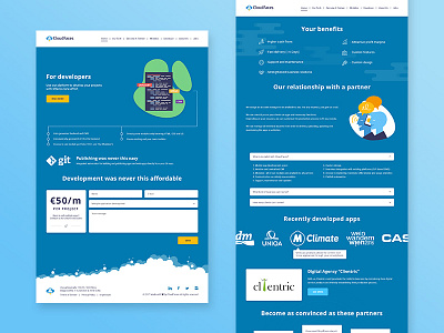 Developer & Partner pages design interface ui user experience user interface ux web web design