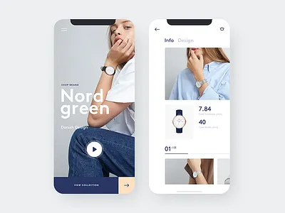 Watch mobile design e commerce hero inspiration minimal mobile responsive shop ui ux watch webdesign