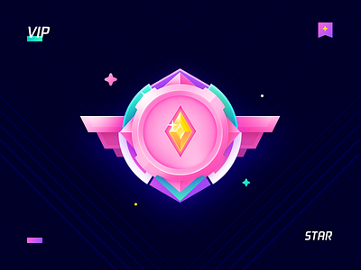 03 - Medal Star color gold grade icon medal star vip
