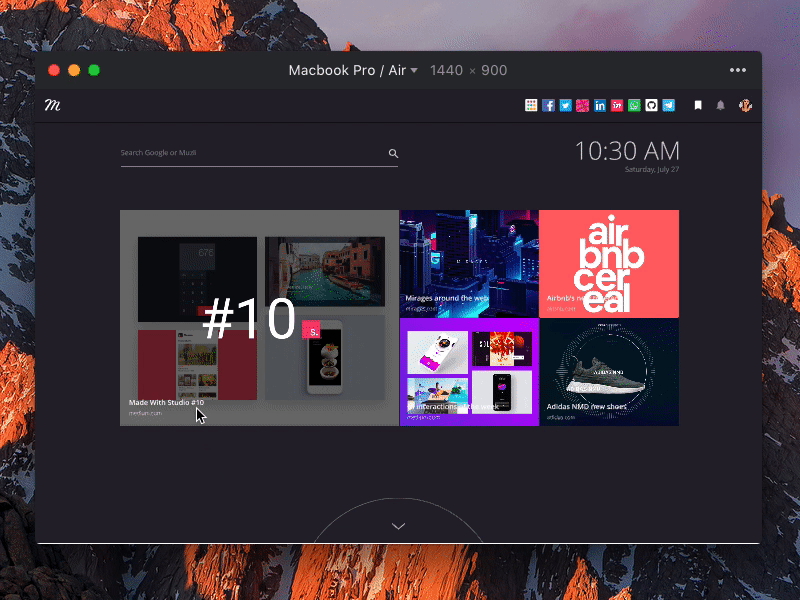 Muzli Collection animation desktop invision invision studio muzli prototype software studio studio jam ui ux web