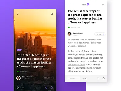 Newsfeed app digest feed mobile news reader