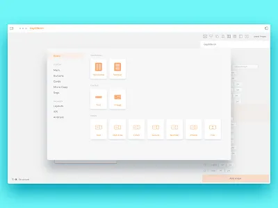 Views Tools blocks button component design react tools