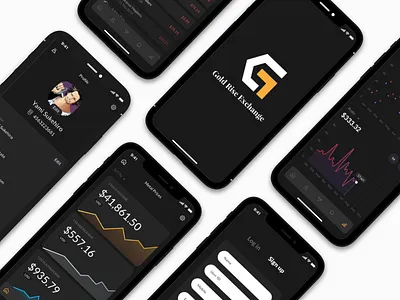 GoldRise Exchange App . app ios metal mobile silver trading ui ux