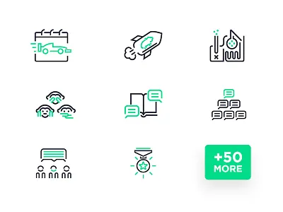 Ninjay Icon Set icon set icons linear pictograms