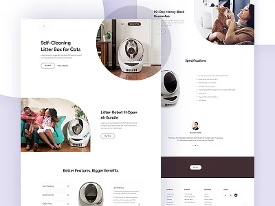 Product Landing Page business cats clean e commerce minimal open air bundle trendy ui ux web web design