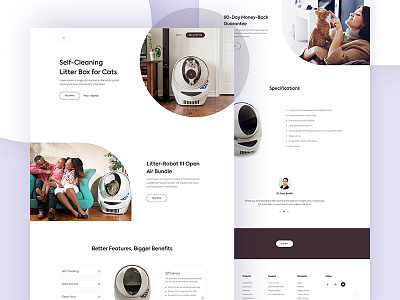 Product Landing Page business cats clean e commerce minimal open air bundle trendy ui ux web web design