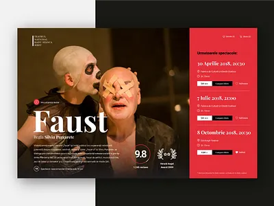 Sibiu Theater /// Day 18 art events faust performance romania show sibiu theater theatre tickets ui ux