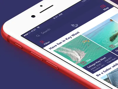 CharterApp boat creative design ia ucd ui ux