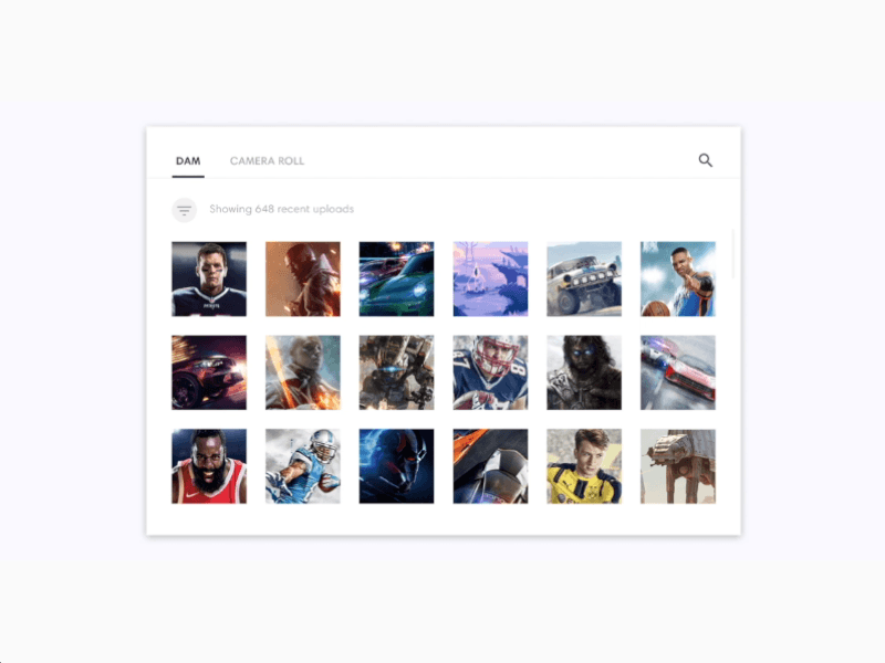 Digital Asset Management Tool carousel content dam ipad ipad pro media tablet ui ux