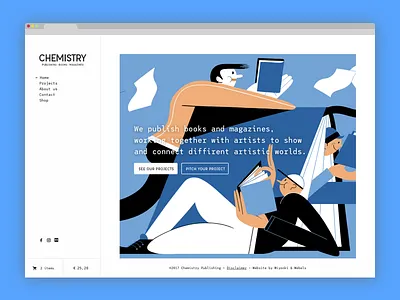 Yes! Chemistry Publishing clean interface modern monospace publishing responsive ui ux webdesign