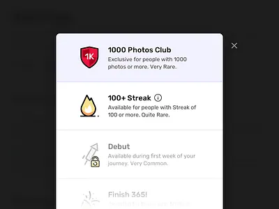 Select Badge badge clean icon interface list minimal modal typography ui ux web website
